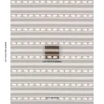 Schumacher 84991 Koda Stripe Coffee fabric swatch