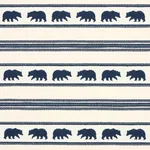 Schumacher 84990 Koda Stripe Indigo fabric swatch