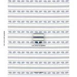 Schumacher 84990 Koda Stripe Indigo fabric swatch