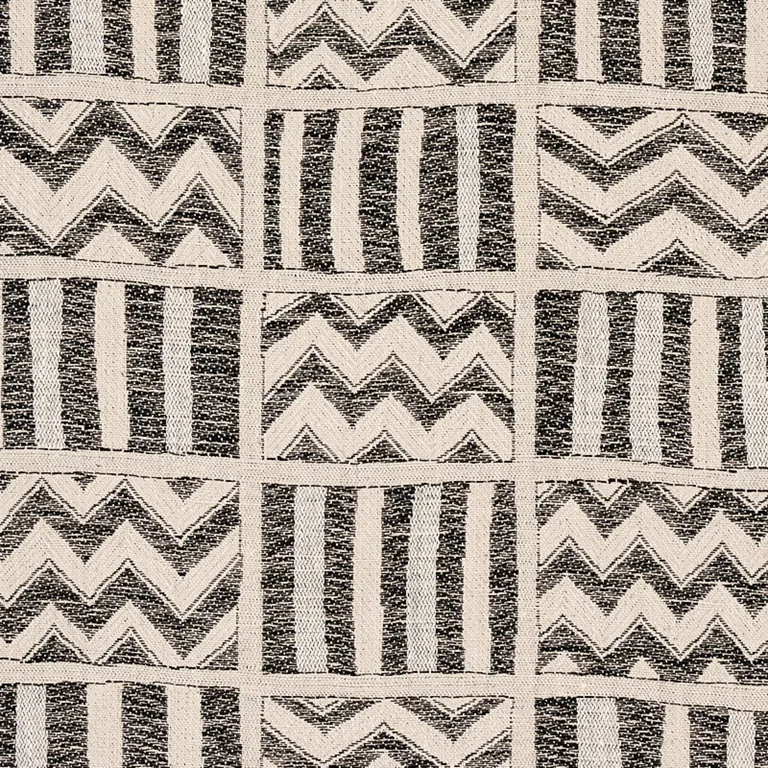 Schumacher 79760 Kudu Black fabric swatch