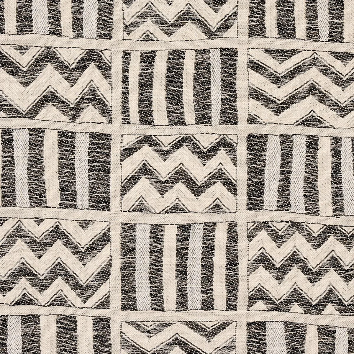 Schumacher 79760 Kudu Black fabric swatch
