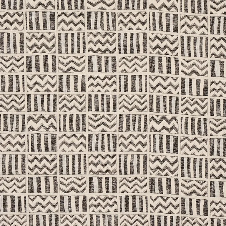 Schumacher 79760 Kudu Black fabric swatch