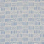 Schumacher 79762 Kudu Blue fabric swatch