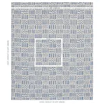 Schumacher 79762 Kudu Blue fabric swatch