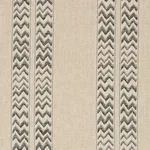 Schumacher 69970 Kudu Stripe Black fabric swatch