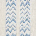 Schumacher 69971 Kudu Stripe Blue fabric swatch