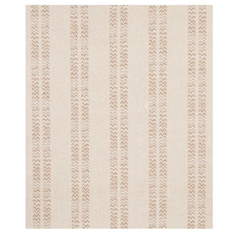 Schumacher 69972 Kudu Stripe Sand fabric swatch