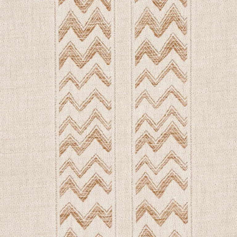 Schumacher 69972 Kudu Stripe Sand fabric swatch
