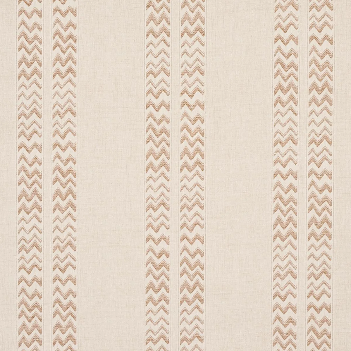Schumacher 69972 Kudu Stripe Sand fabric swatch