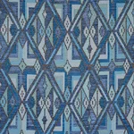Schumacher 80281 Kuzma Blue fabric swatch