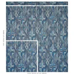 Schumacher 80281 Kuzma Blue fabric swatch