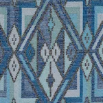Schumacher 80281 Kuzma Blue fabric swatch