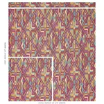 Schumacher 80280 Kuzma Magenta fabric swatch