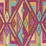 Schumacher 80280 Kuzma Magenta fabric swatch