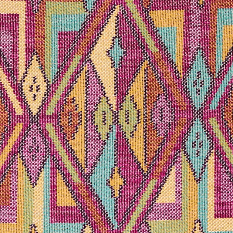 Schumacher 80280 Kuzma Magenta fabric swatch