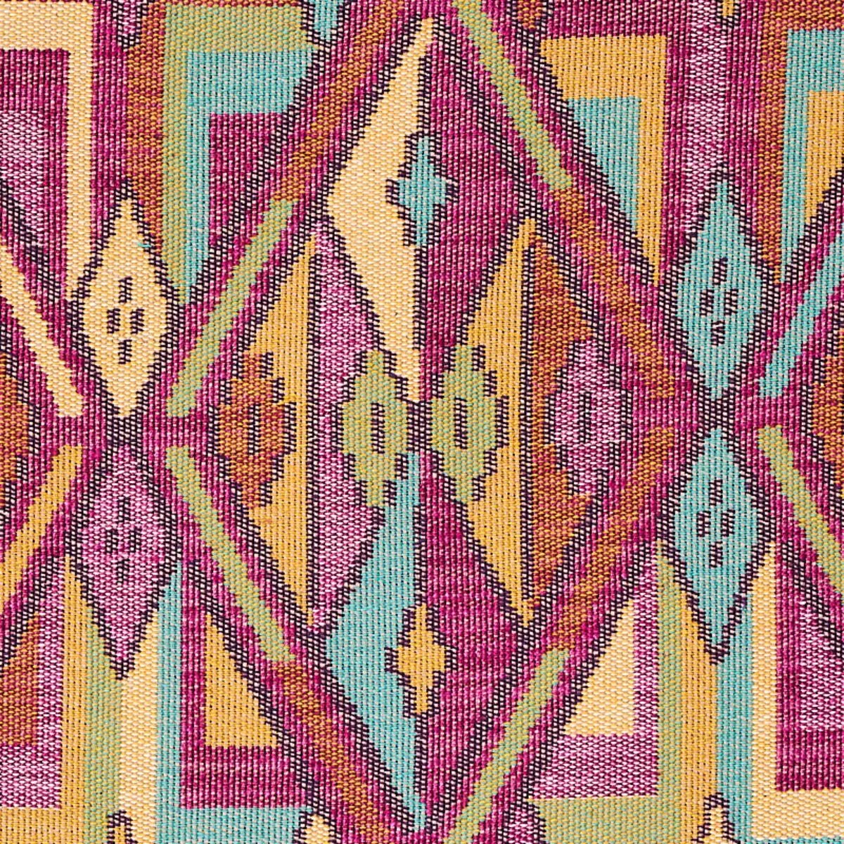 Schumacher 80280 Kuzma Magenta fabric swatch