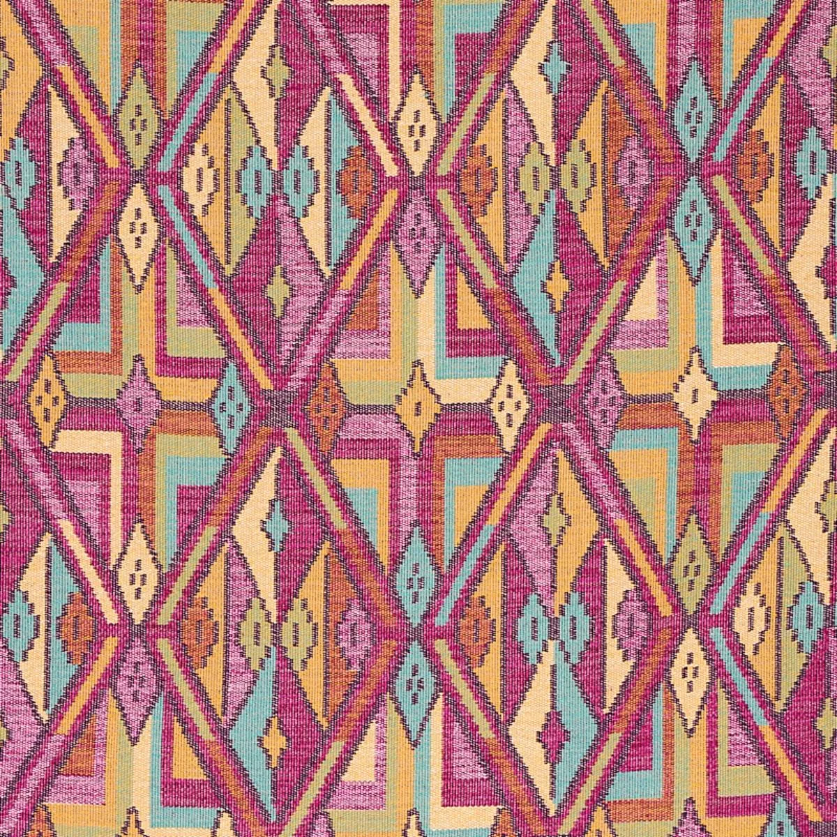 Schumacher 80280 Kuzma Magenta fabric swatch