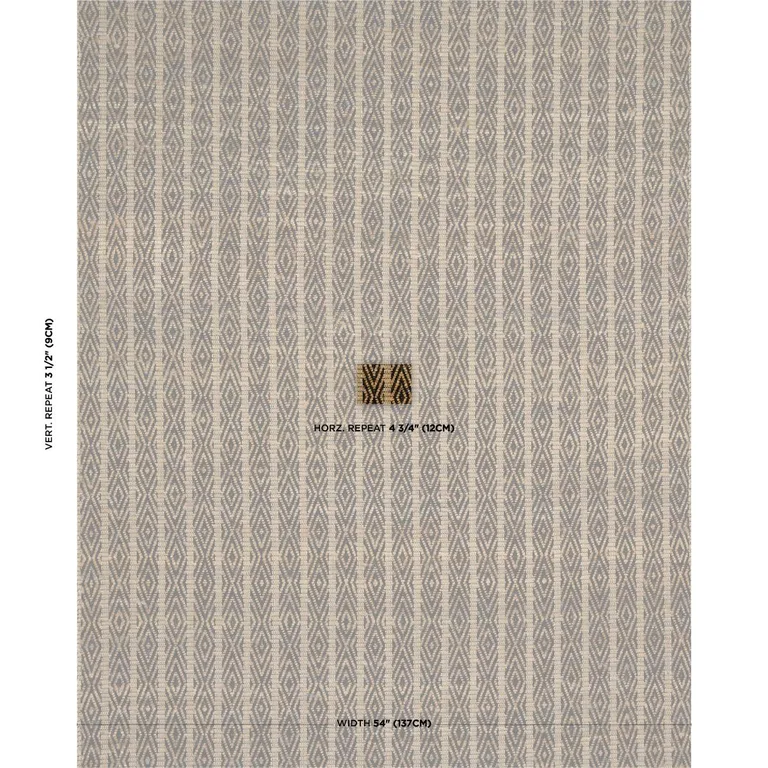 Schumacher 86680 Kyara Handwoven Brown & Black fabric swatch