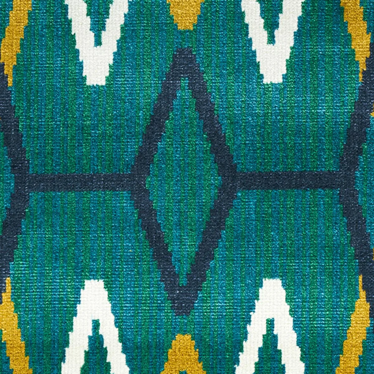 Schumacher 79531 Kyoto Trellis Emerald fabric swatch