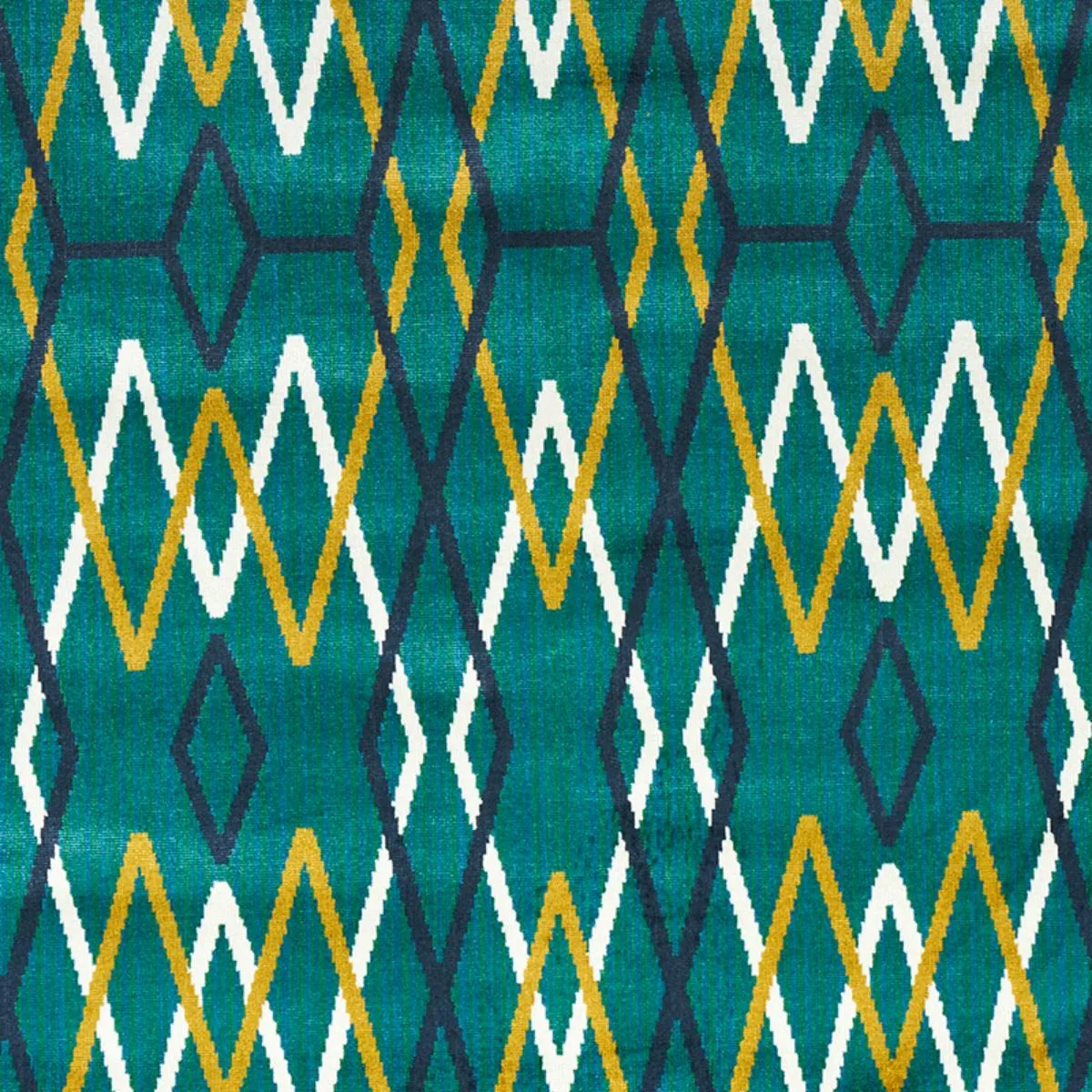 Schumacher 79531 Kyoto Trellis Emerald fabric swatch