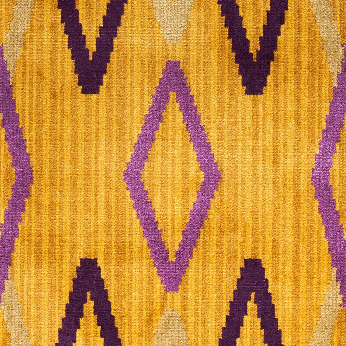 Schumacher 79532 Kyoto Trellis Saffron fabric swatch