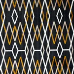 Schumacher 79530 Kyoto Trellis Soot fabric swatch