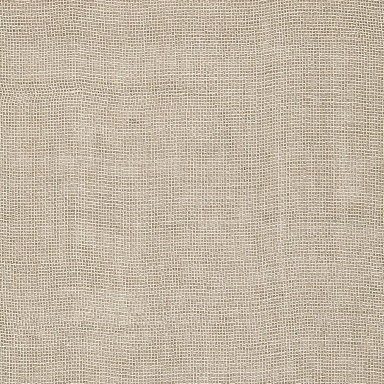 Schumacher 65011 La Baux Sheer Greige fabric swatch
