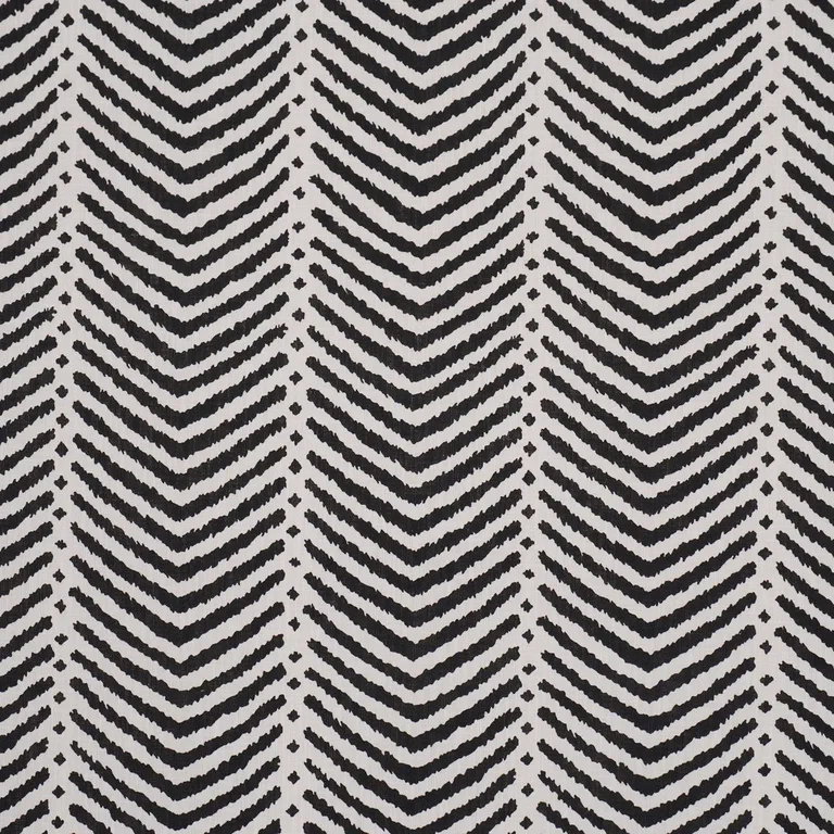 Schumacher 182005 La Jolla Indoor/Outdoor Black fabric swatch