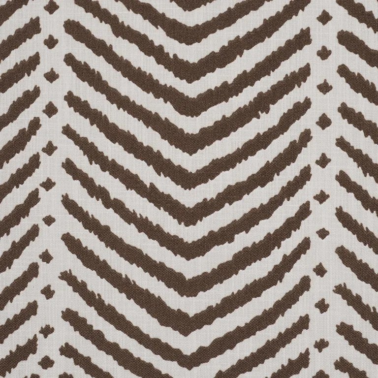 Schumacher 182004 La Jolla Indoor/Outdoor Brown fabric swatch