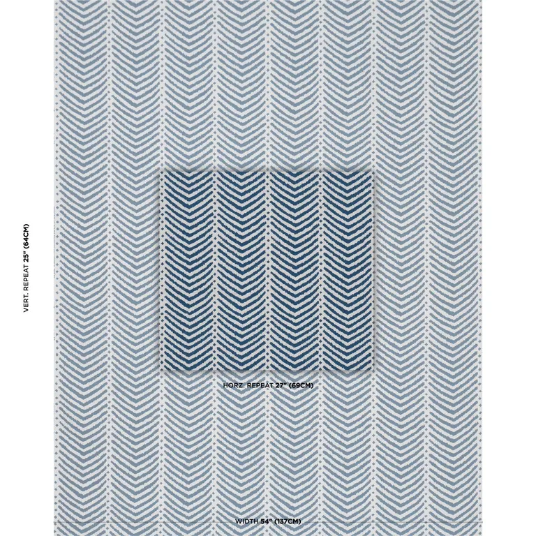 Schumacher 182003 La Jolla Indoor/Outdoor Navy fabric swatch
