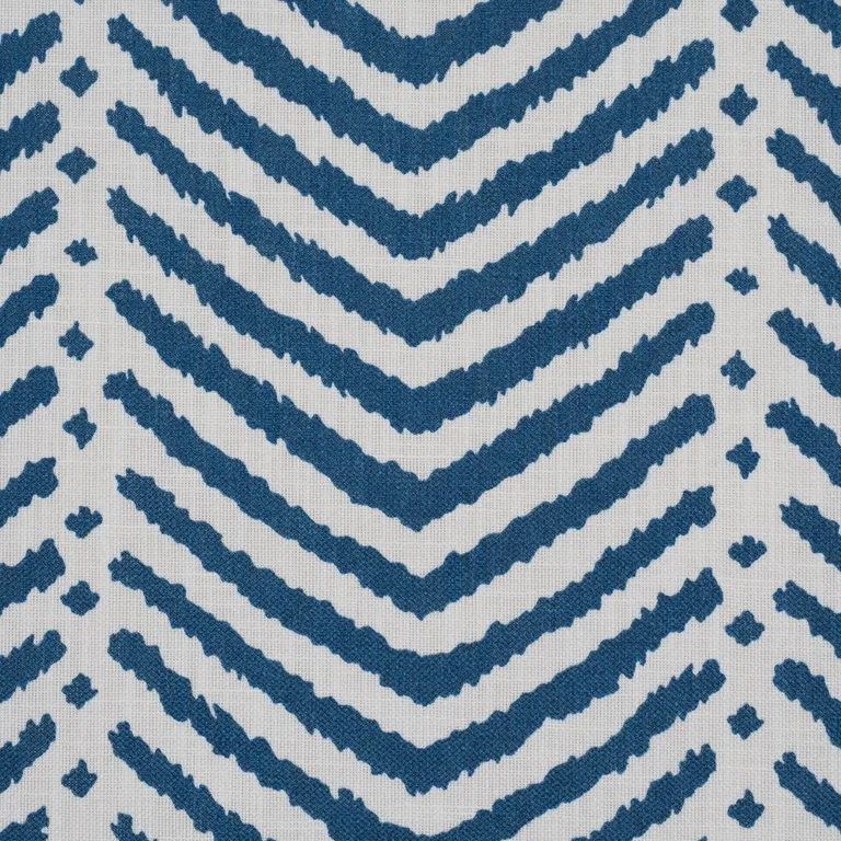 Schumacher 182003 La Jolla Indoor/Outdoor Navy fabric swatch