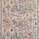 Schumacher 84520 La Liberte Americaine Toile Multiverse fabric swatch