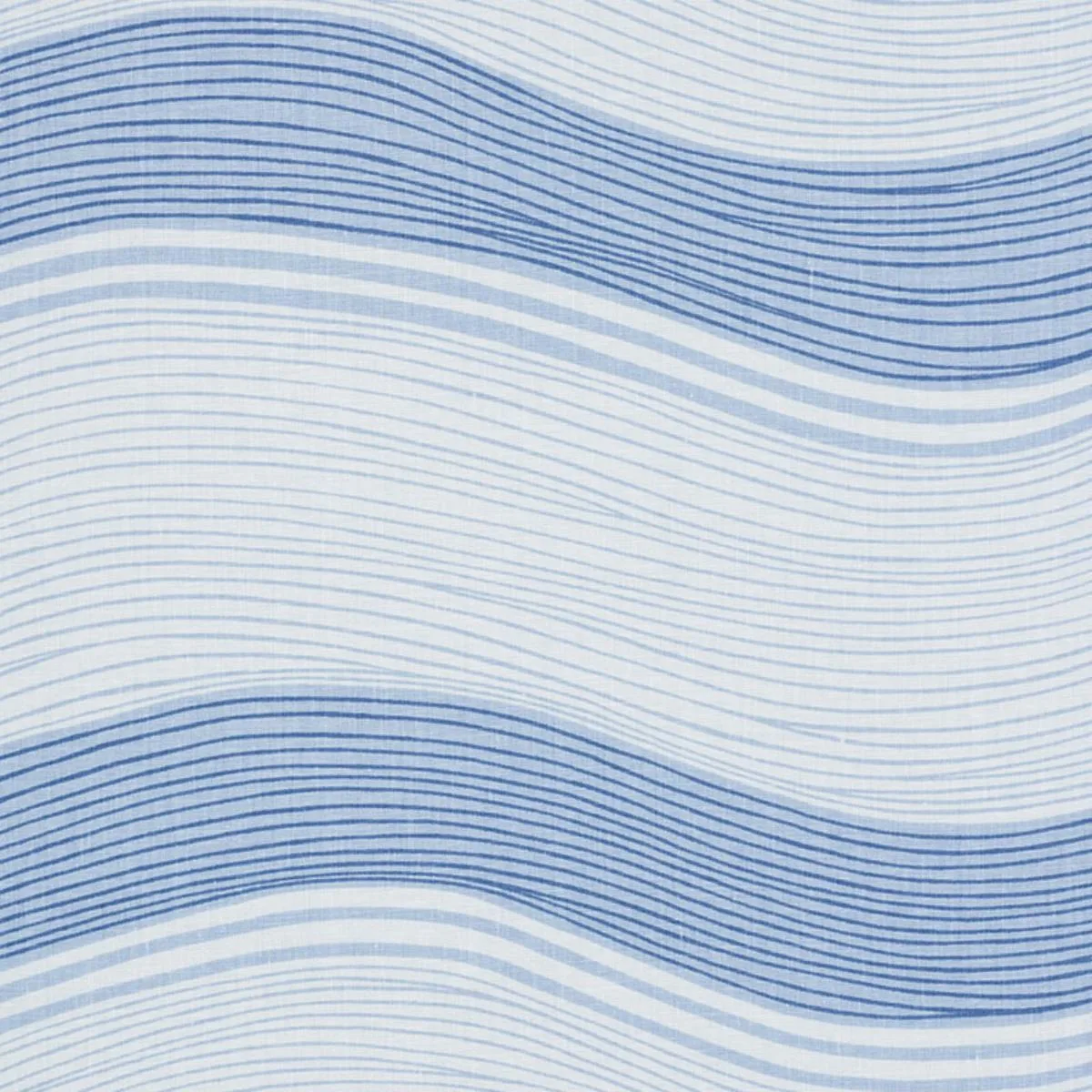 Schumacher 177351 La Marea Blue fabric swatch