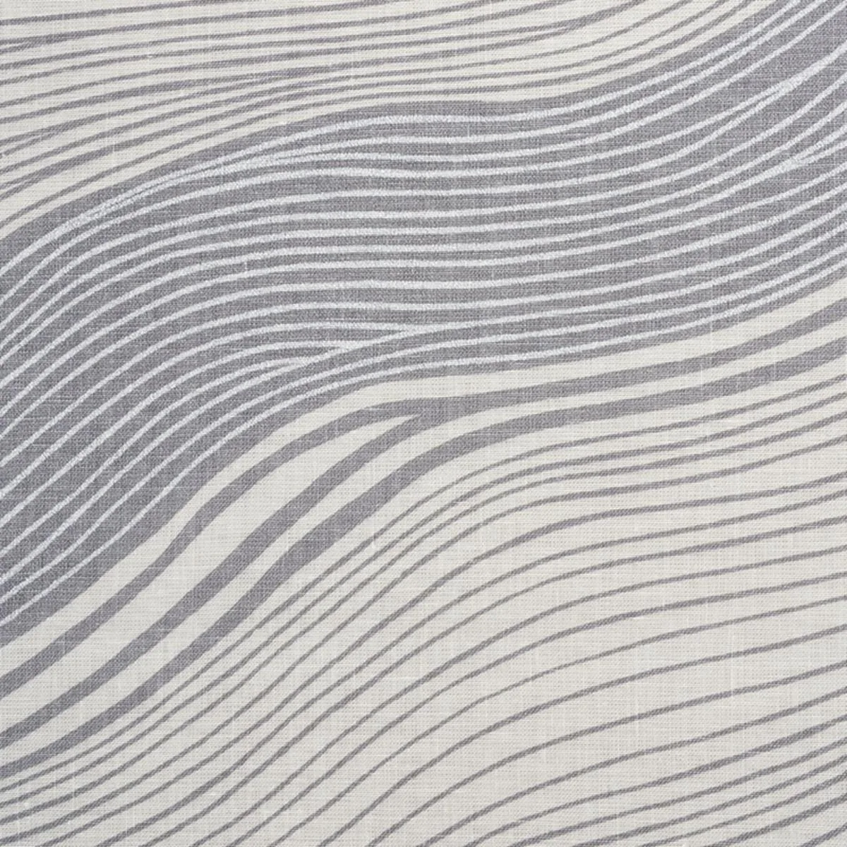 Schumacher 177350 La Marea Grey fabric swatch