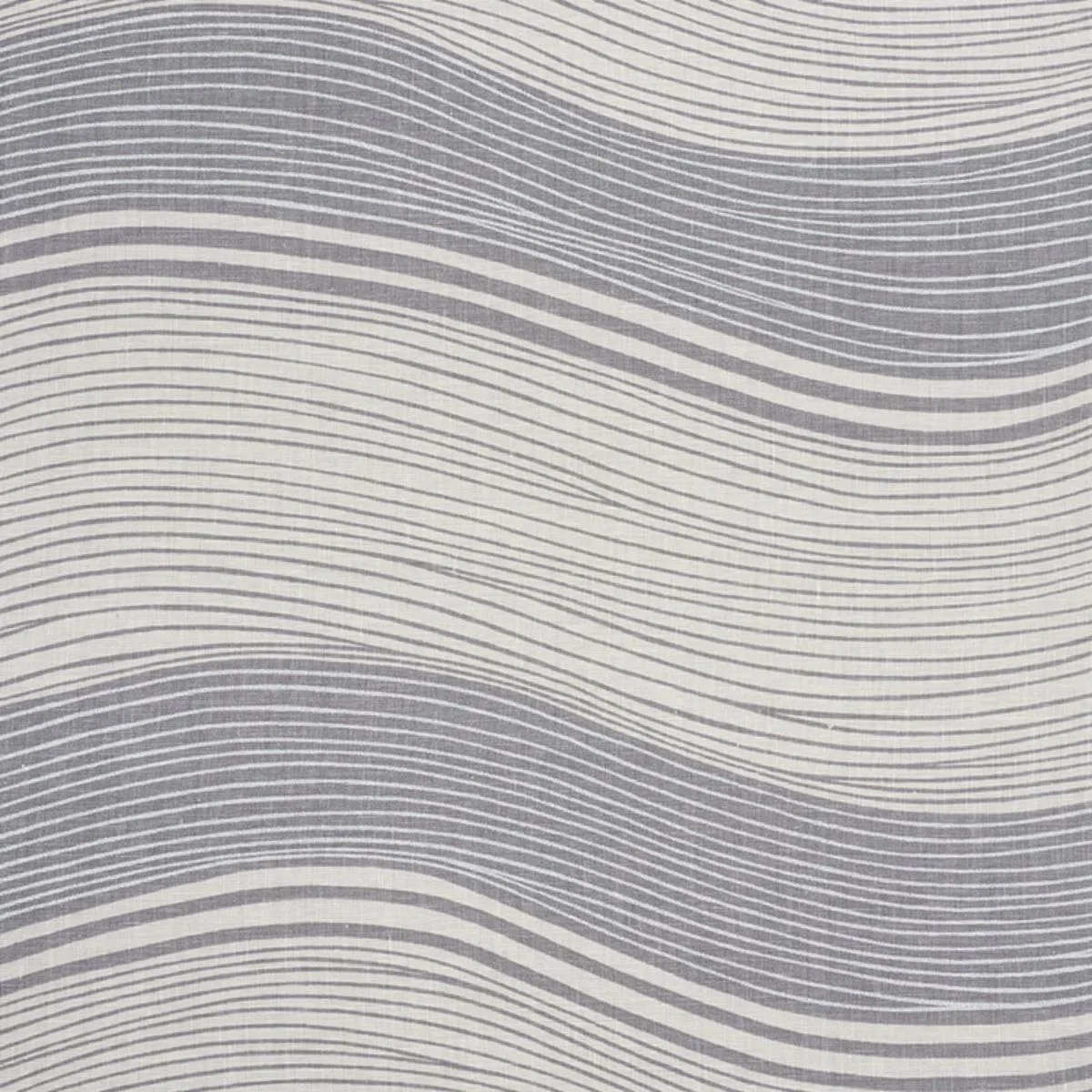 Schumacher 177350 La Marea Grey fabric swatch