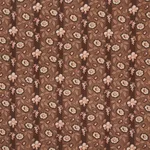 Schumacher 181701 La Rue Stripe Cognac fabric swatch