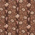 Schumacher 181701 La Rue Stripe Cognac fabric swatch