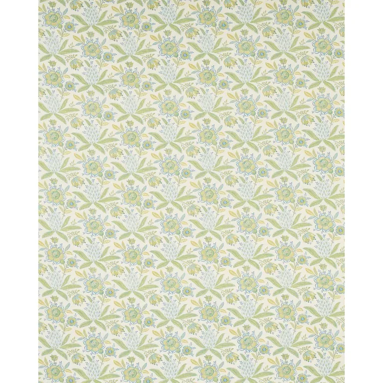 Schumacher 180253 Lafayette Botanical Moss fabric swatch