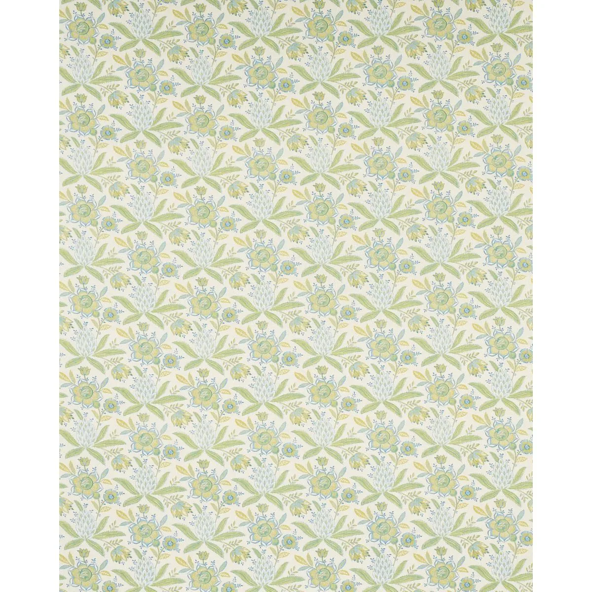 Schumacher 180253 Lafayette Botanical Moss fabric swatch