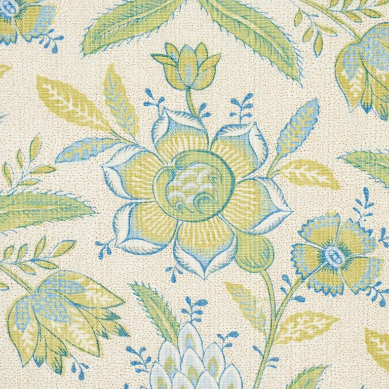 Schumacher 180253 Lafayette Botanical Moss fabric swatch