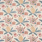 Schumacher 180252 Lafayette Botanical Rosso Antico fabric swatch