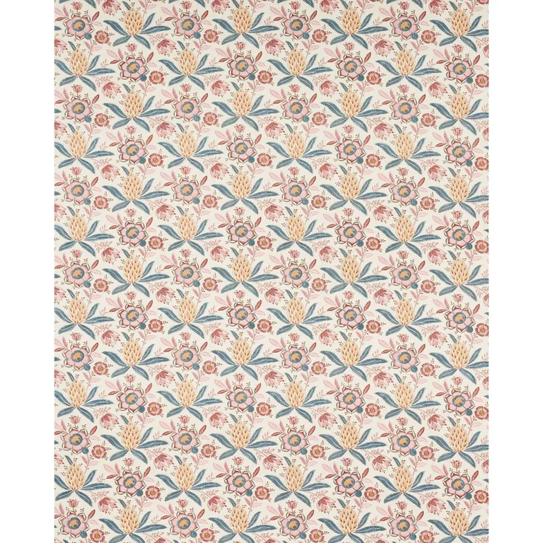 Schumacher 180252 Lafayette Botanical Rosso Antico fabric swatch