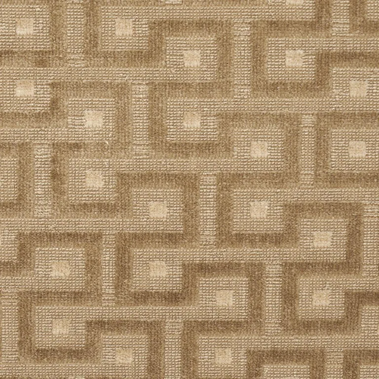 Schumacher 83292 Lalano Linen Velvet Bronze fabric swatch