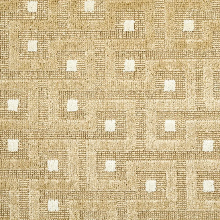 Schumacher 83291 Lalano Linen Velvet Gold Patina fabric swatch