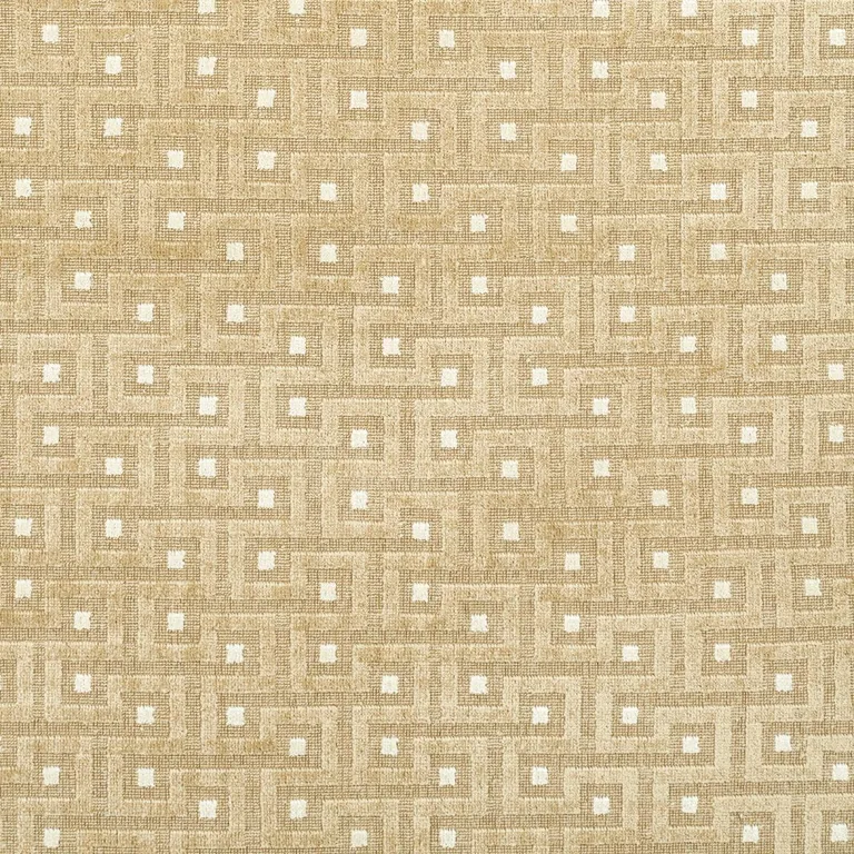 Schumacher 83291 Lalano Linen Velvet Gold Patina fabric swatch