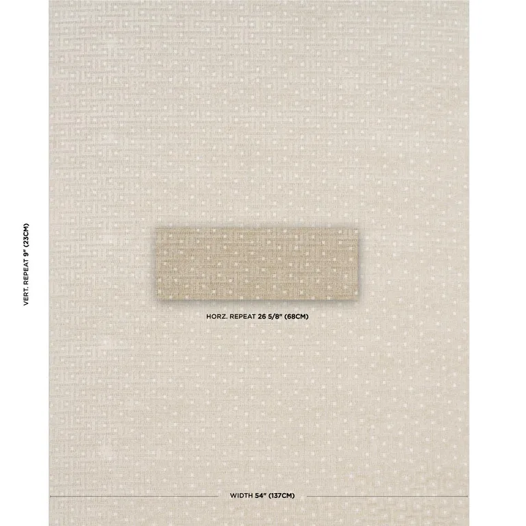 Schumacher 83290 Lalano Linen Velvet Natural fabric swatch