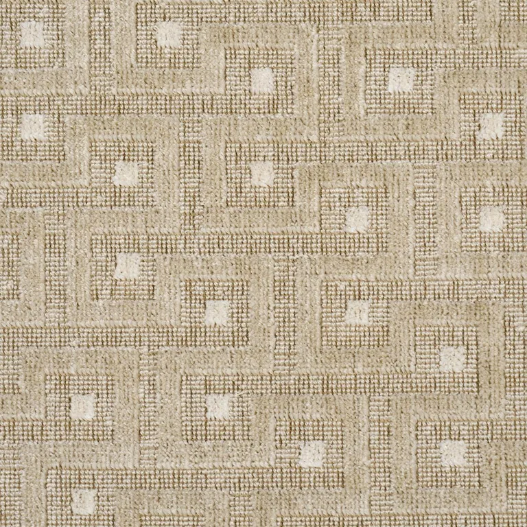 Schumacher 83290 Lalano Linen Velvet Natural fabric swatch