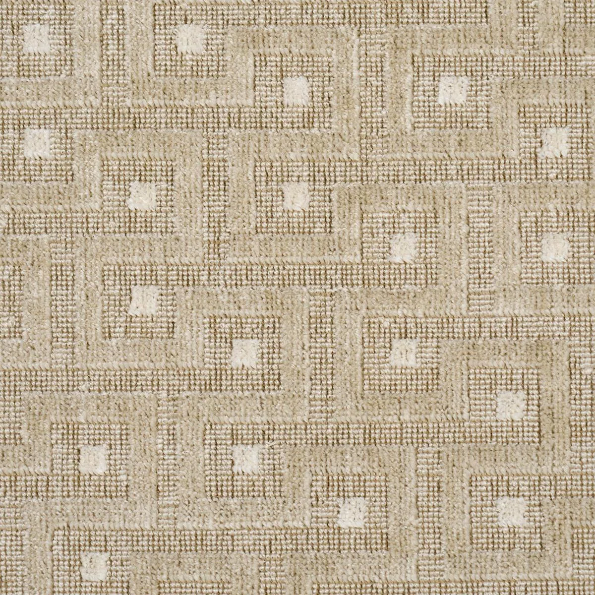 Schumacher 83290 Lalano Linen Velvet Natural fabric swatch