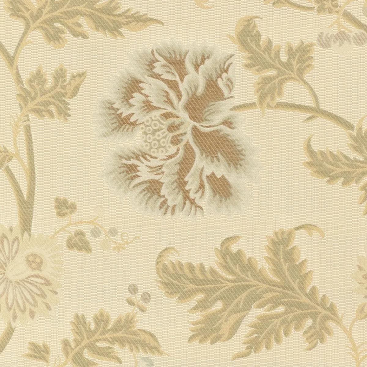 Schumacher 62190 Lampasso Flori Aqua fabric swatch