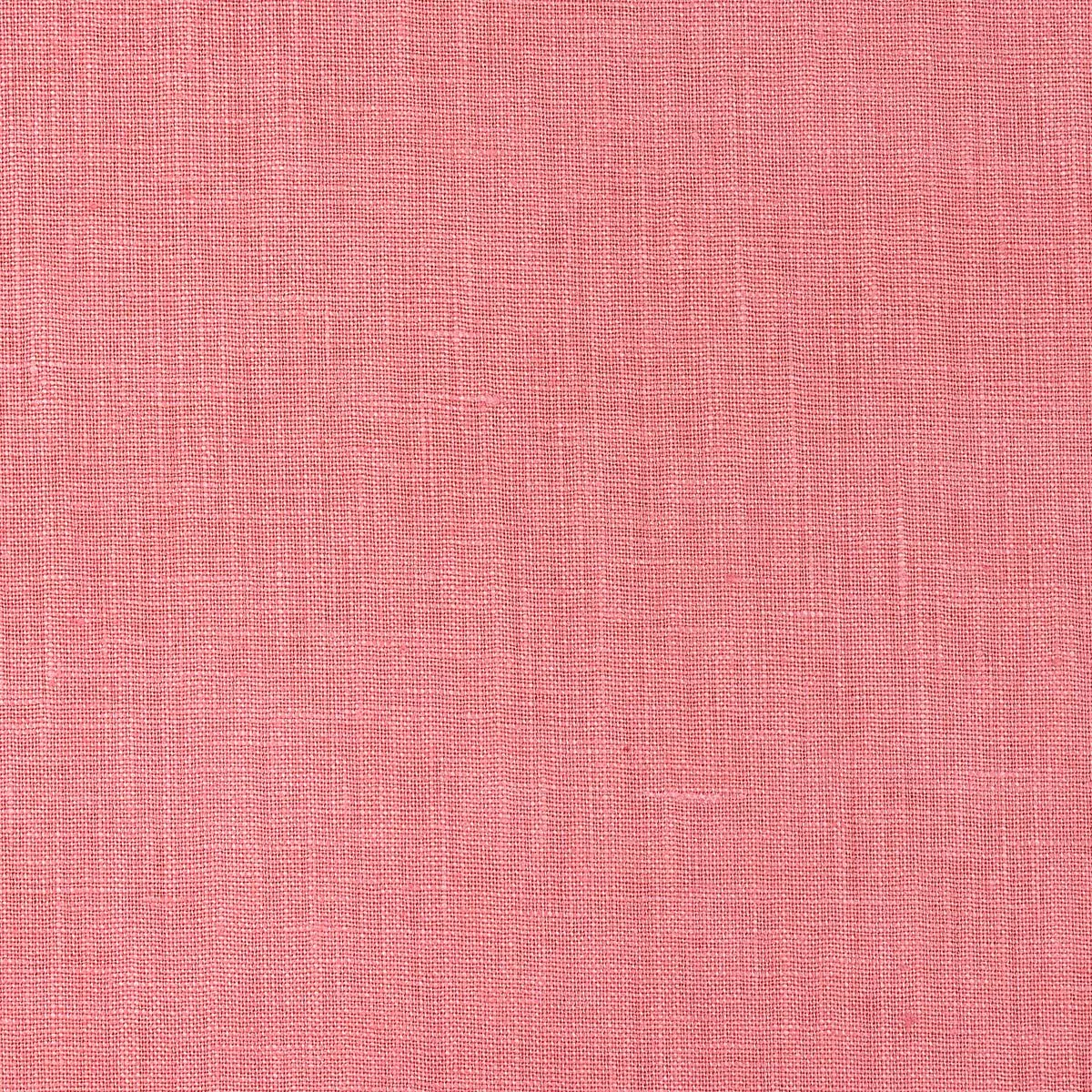 Schumacher 82680 Lange Glazed Linen Coral fabric swatch